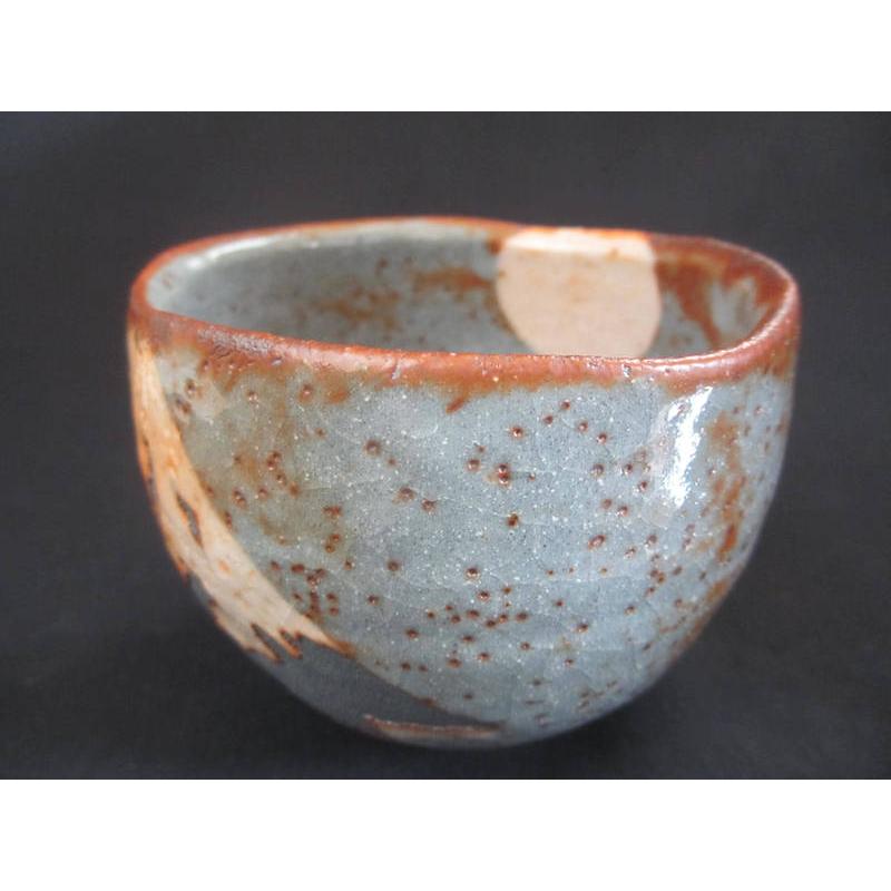 抹茶碗 鼠志野 茶碗 (赤富士) 源九郎窯・加藤健 KA-214の画像