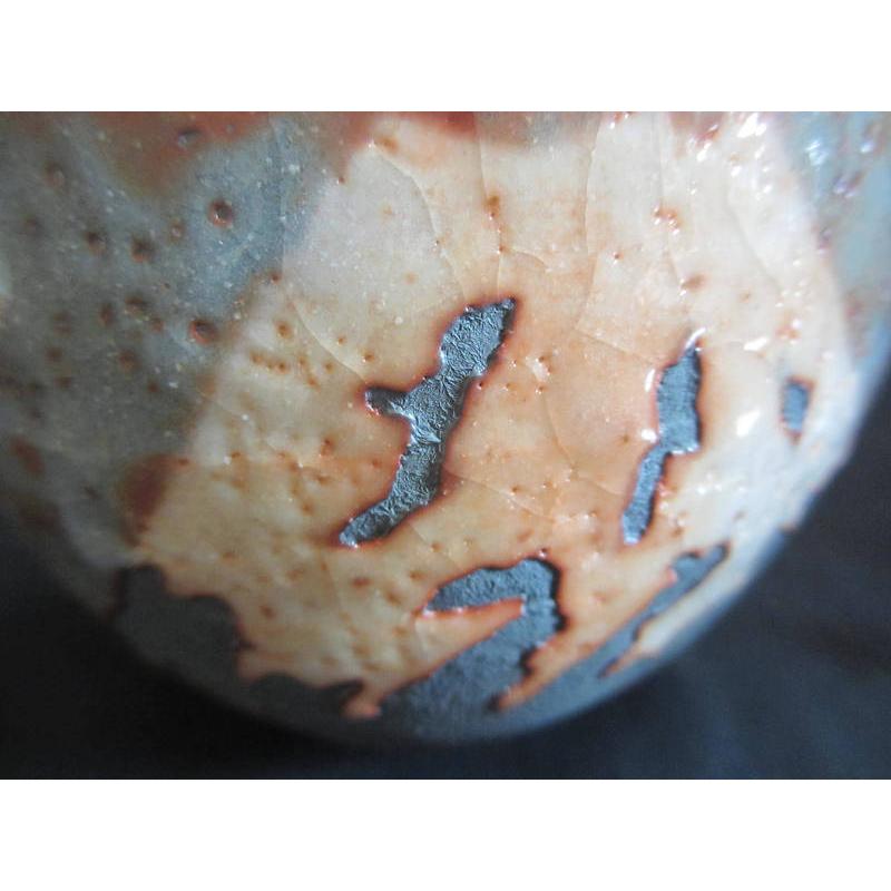 抹茶碗 鼠志野 茶碗 (赤富士) 源九郎窯・加藤健 KA-214の画像