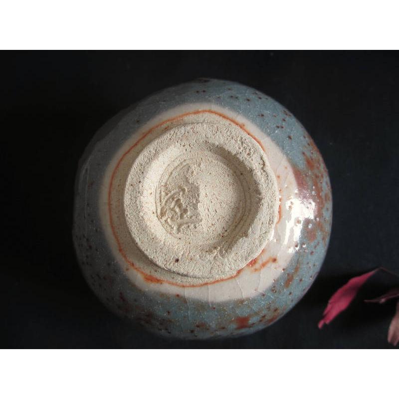 抹茶碗 鼠志野 茶碗 (赤富士) 源九郎窯・加藤健 KA-214の画像