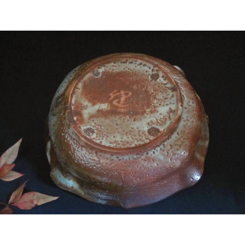 菓子鉢 鼠志野 撫子絵 菓子鉢 源九郎窯・加藤健 KA-43