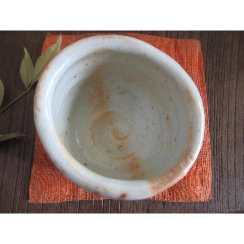 ぐい呑み 志野 (共箱) 山十窯 加藤日出作 KH-006 : 織部の器 千瓢