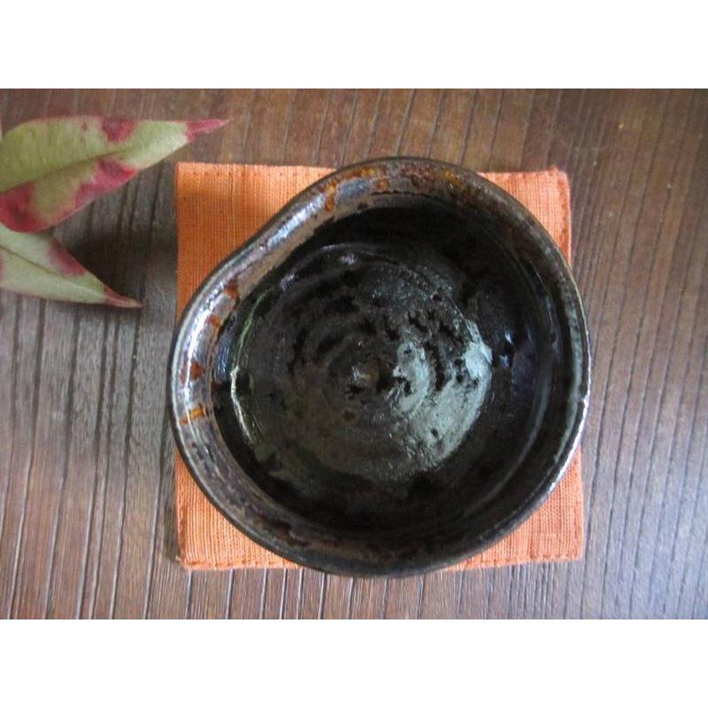 ぐい呑み 鉄釉 ぐい呑 玉樹窯 三宅紀保 MY-355の画像
