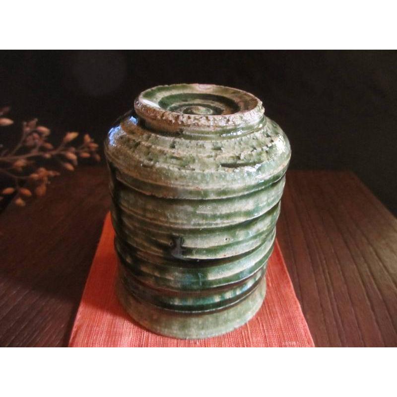 湯呑み 織部 ろくろ目 湯呑 野々村浩司 NO-133 : 織部の器 千瓢 - 通販