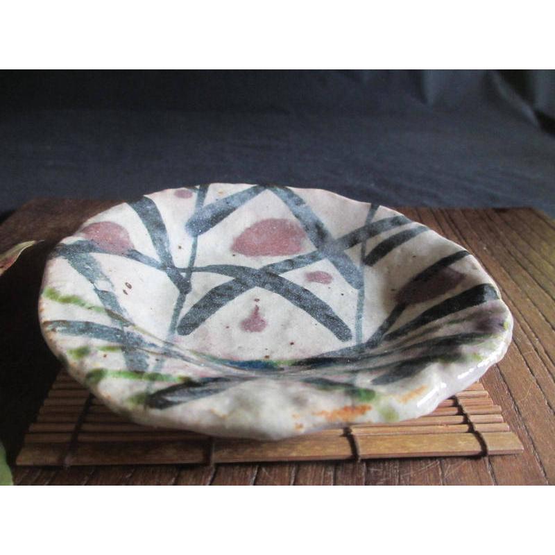 佐藤和次弥七田織部草文小皿5枚セット