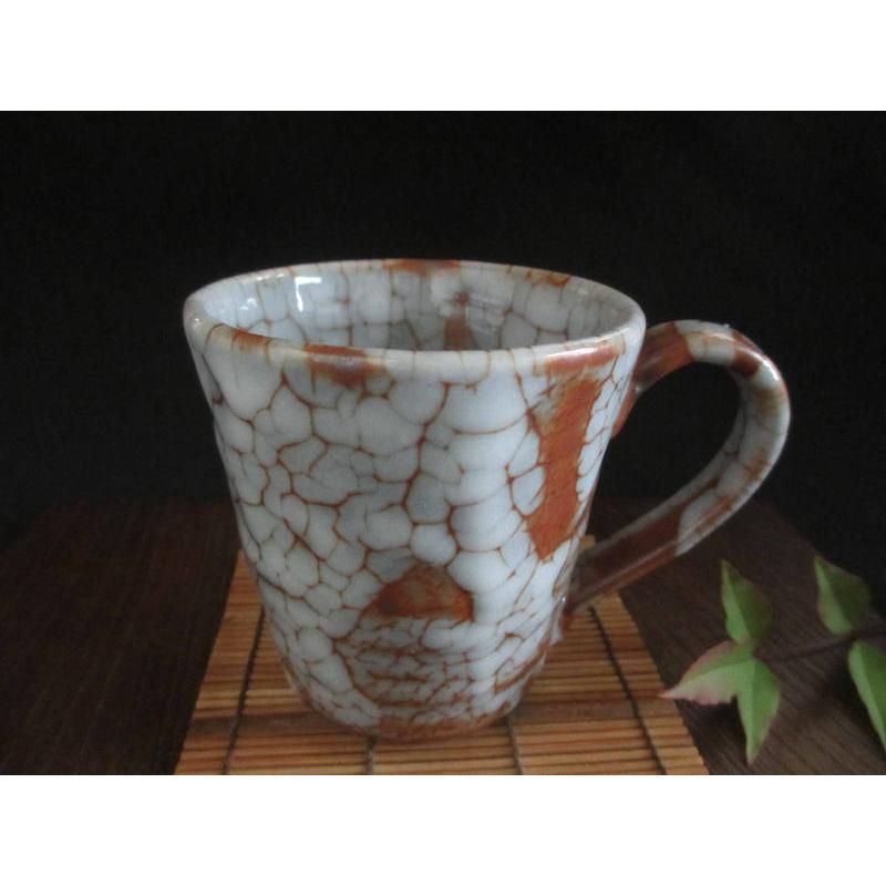 マグカップ 梅花皮 鼠志野 (化粧箱入り) 康元窯 佐藤公一郎 SK-121  