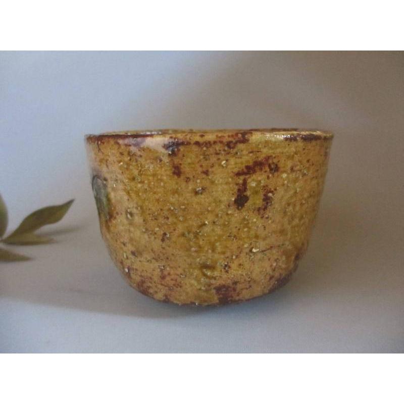 茶道具 黄瀬戸 砧 吊り花入 二代 小川長楽 共箱 美品 DT279 kei20240304y 422.jpg