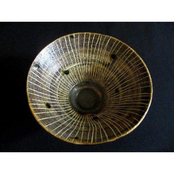 抹茶碗 黒釉 十草 北山窯 田中将則作 TA-61 : 織部の器 千瓢 - 通販
