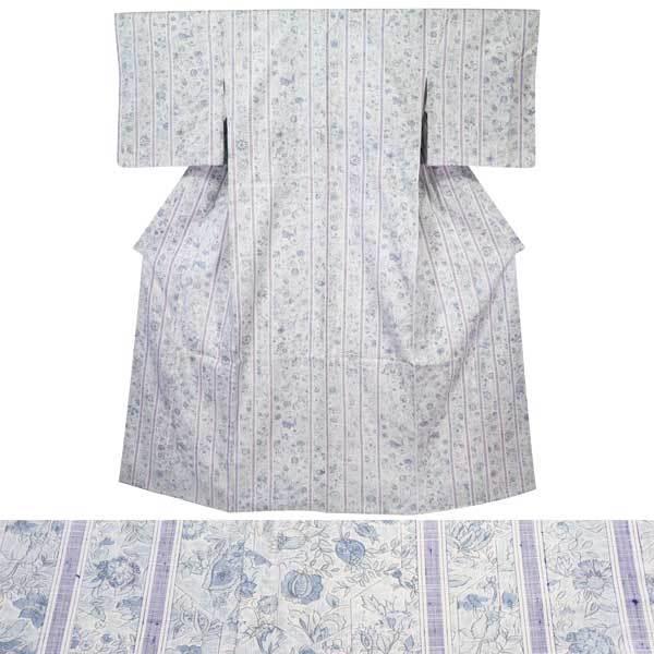 紬　身丈161cm　裄65cm　更紗柄