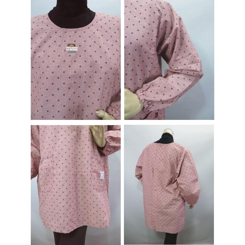 エプロン ビッグママ 割烹着 カッポー かっぽう着 後ろボタン 背ボタン