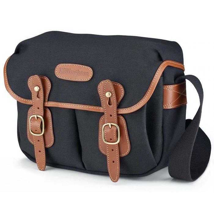 Billingham Hadley Small｜ビリンガム ハドレースモール｜ブラックキャンバス x タンレザー｜宅配便送料込