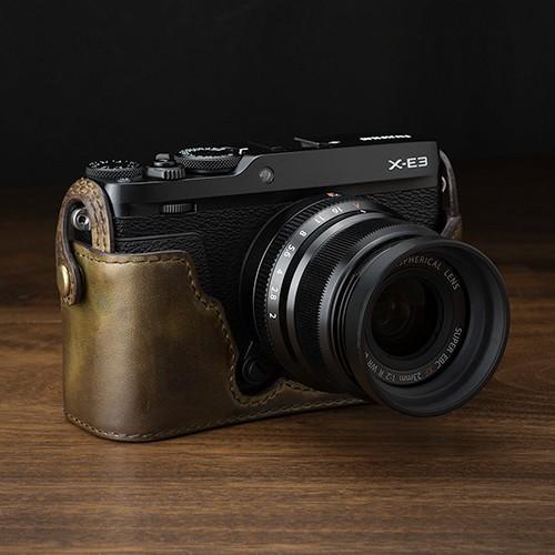 メーカー再生品 デジカメwatch掲載商品 Kaza Fujifilm X 専用ハーフレザーケース カメラケース カラー ビンテージ ブラウン Auto Didact Nl