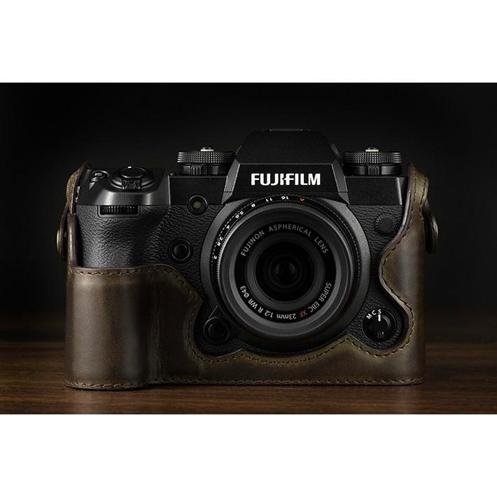 ＜売切りセール＞KAZA FUJIFILM X-H1専用ハーフレザーケース｜oriental-hobbies｜04