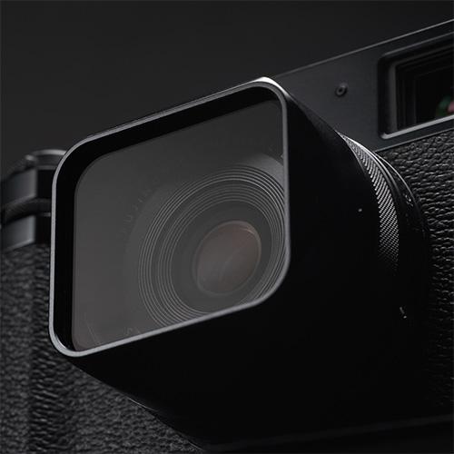 SQUAREHOOD｜スクエアフード | FUJIFILM X100シリーズ専用アルミフード｜GLASS｜Clear｜プロテクトフィルター組込モデル｜宅配便送料込の画像