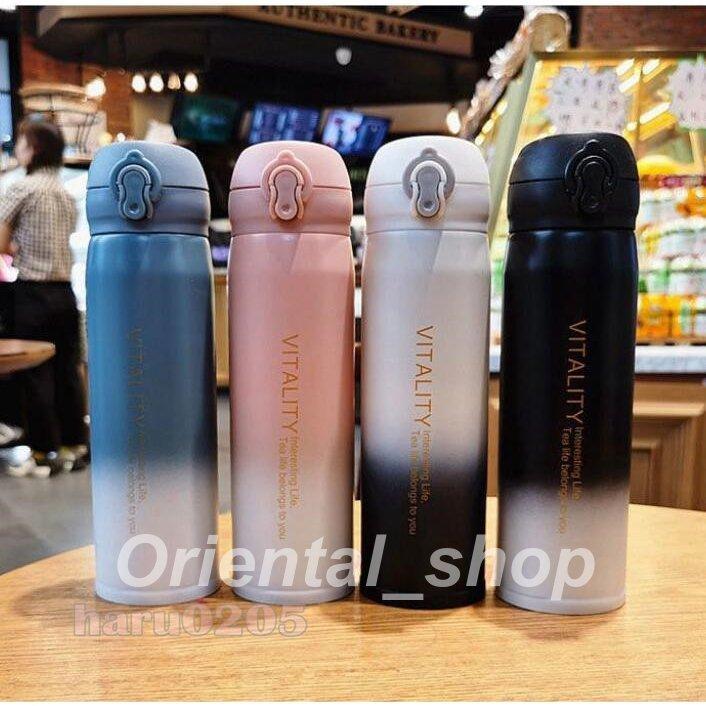 でおすすめアイテム 通勤 通学 軽量 ステンレス 直飲み 保冷 保温 おしゃれ 大容量 コップ グラデーション 魔法瓶 水筒 旅行 プレゼント ボトル 350ml 500ml 登山 アウトドア 水筒 カラー B Www We Job Com