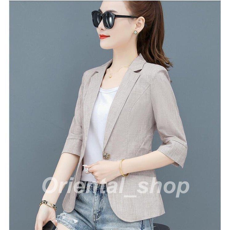 限定品 サマージャケット テーラードジャケット レディース ジャケット 夏 スリム 薄手 通勤 半袖ジャケット