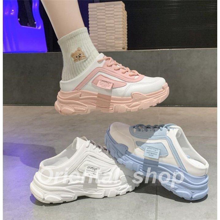 スニーカー レディース 疲れない ウェッジソール かかとなし メッシュ 厚底 カジュアルシューズ 靴 シューズ サンダル 春 夏 トップ