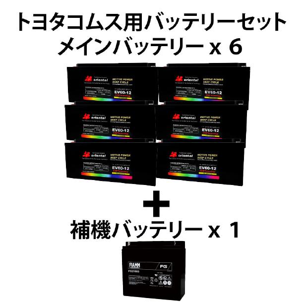 トヨタ コムスバッテリーセット P・COM / B・COM ZAD-TAK30 対応
