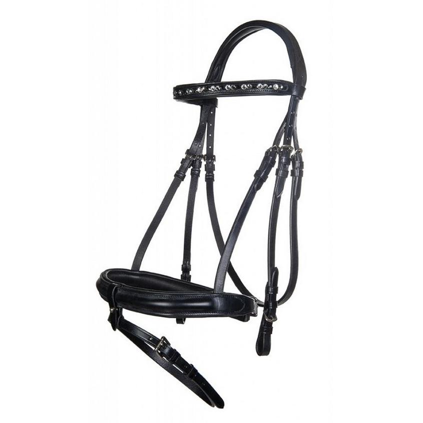 Luna コンビ鼻革付 頭絡セット（ハミ・手綱・コンビ鼻革付  