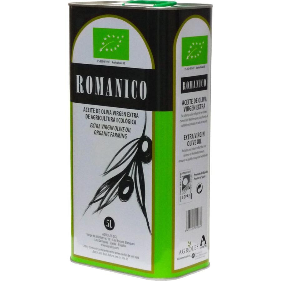 【ロマニコ オーガニック エキストラバージン オリーブオイル ５L缶入り/賞味期限180日以上