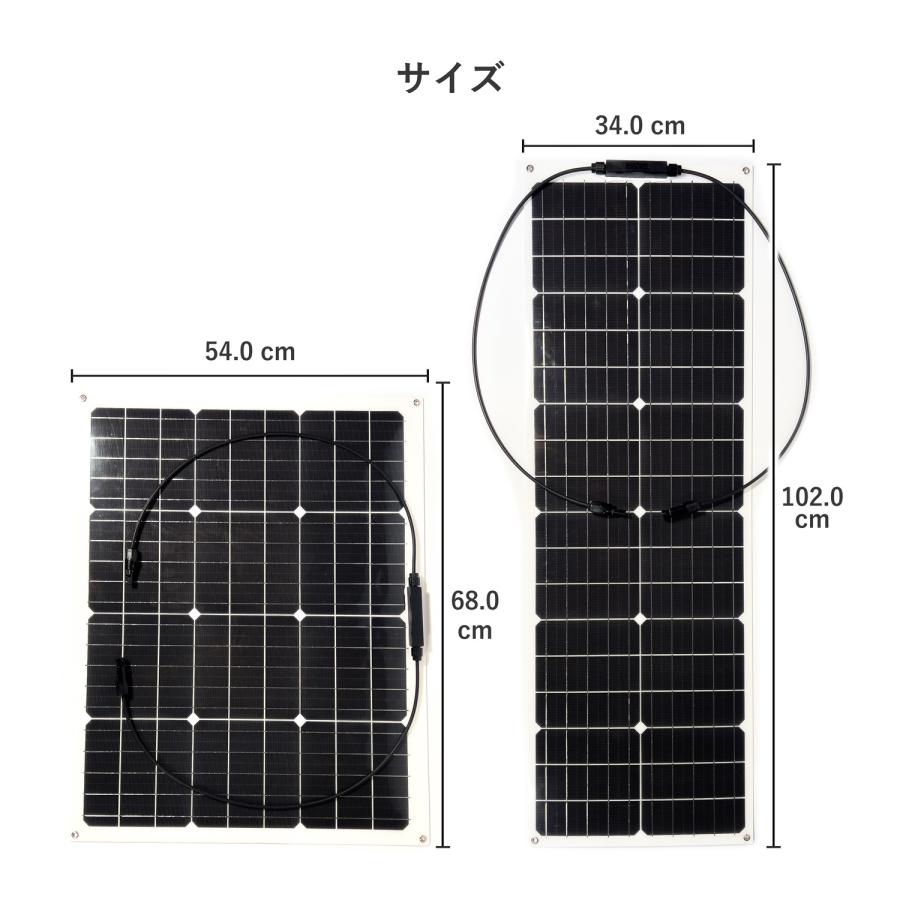 ソーラーパネル 50W 単結晶 太陽光発電 屋外 薄型 軽量 ソーラーパネル 50W 単結晶 太陽光発電 屋外 薄型 軽量