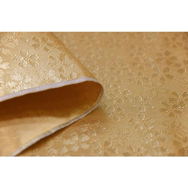 金襴 和柄 生地 布 はぎれ 金箔 佐賀錦調 小桜 金 人形 手芸