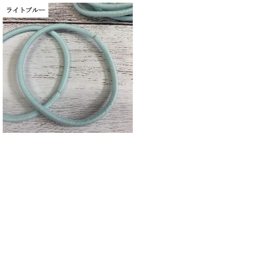 ヘアゴム リングゴム 太 3000本 くすみカラー 5色ミックス 特許 直径約50mm 太さ約4mm_4