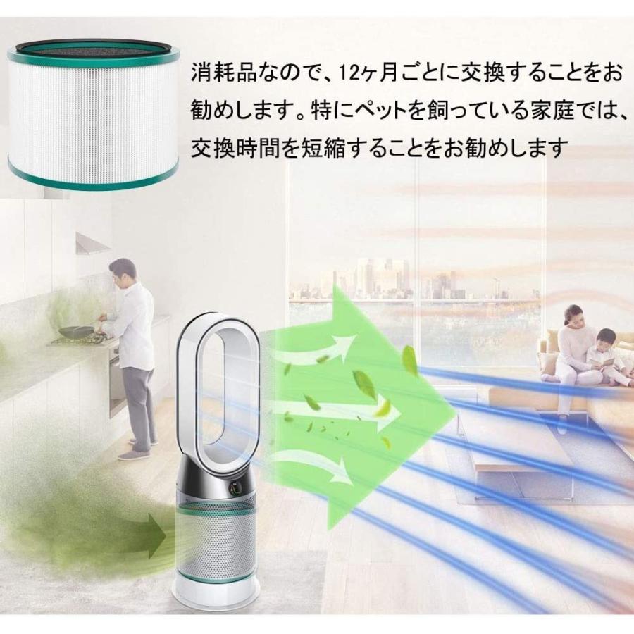 ダイソン Dyson HP03 HP02 HP01 HP00 DP03 DP01 空気清浄機能付ファン交換用フィルター 脱臭フィルター バクテリア PM2.5 花粉 ニオイ 互換品｜orige｜06