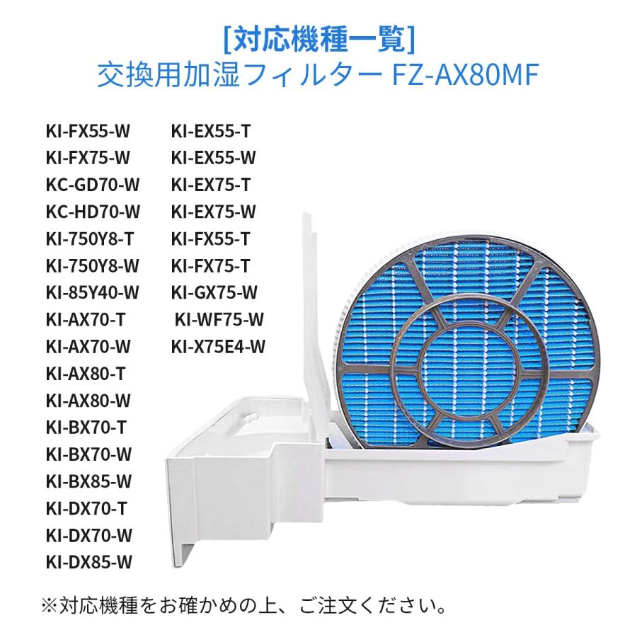 FZ-AX80MF シャープ空気清浄機対応 交換用加湿フィルター 互換品 SHARP互換品 fz-ax80mf 4枚セット FZAX80MF 4枚入り｜orige｜03