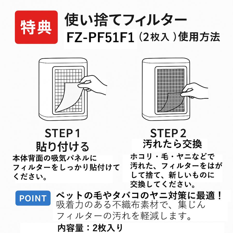SHARP シャープ空気清浄機フィルターFZ-D50HF 脱臭フィルター FZ