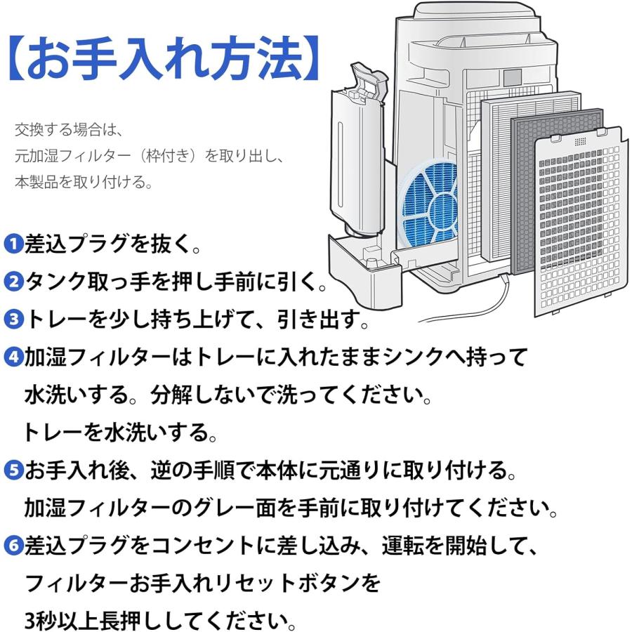 FZ-Y80MF 枠付き 加湿フィルターFZ-D50HF集塵フィルターKC-G50 KC-E50 脱臭フィルター FZ-F50DF加湿空気清浄機用 FZ-D50DF空気清浄機用交換フィルター互換品｜orige｜05