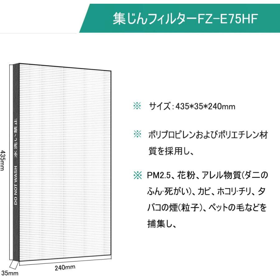 SHARP（シャープ） fz-e75hf-fz-e75df 空気清浄機フィルター 集じん FZ