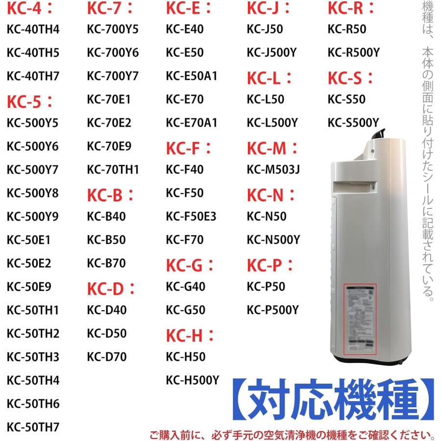 シャープFZ-Y80MF枠付(1枚)イオンカートリッジ FZ-AG01K1(1枚) 空気清浄機KC-G50 KC-J50 KC-50TH4 KC-H50 KC-L50 交換フィルター 互換品｜orige｜02