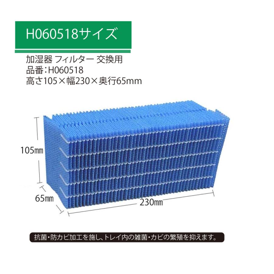 ダイニチ H060518 加湿器 抗菌気化フィルター h060518 気化式加湿機用 交換フィルター H060509 H060511 空気清浄機（互換品/2枚入り）｜orige｜02