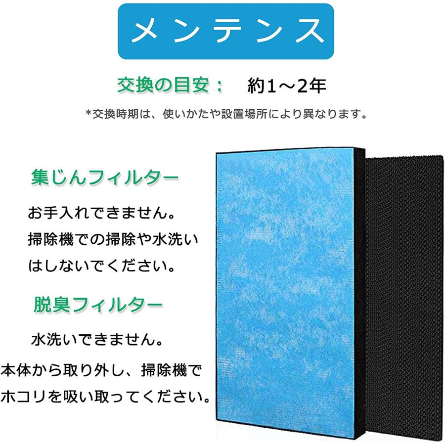 ダイキン DAIKIN 空気清浄機交換用フィルター 静電HEPAフィルター 互換品 （合計4点）対応品番：KAFP029A4　2074191　KNME043B4　1952887｜orige｜12