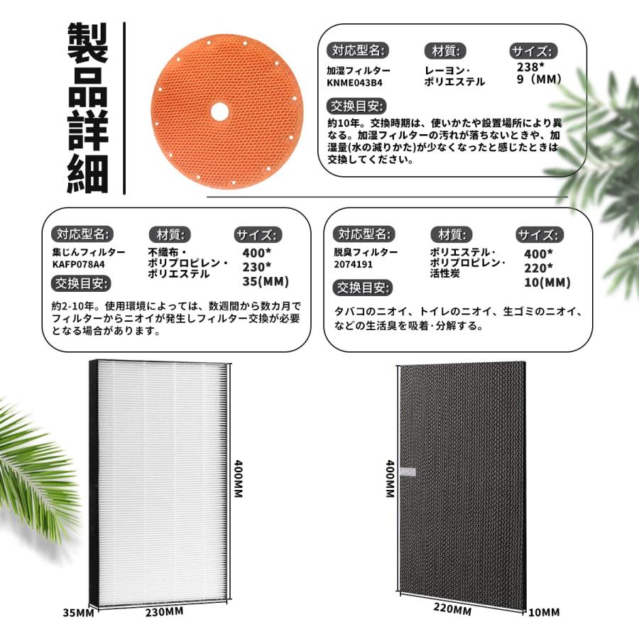 ダイキン（DAIKIN） 空気清浄機交換用フィルター 交換用集塵フィルター