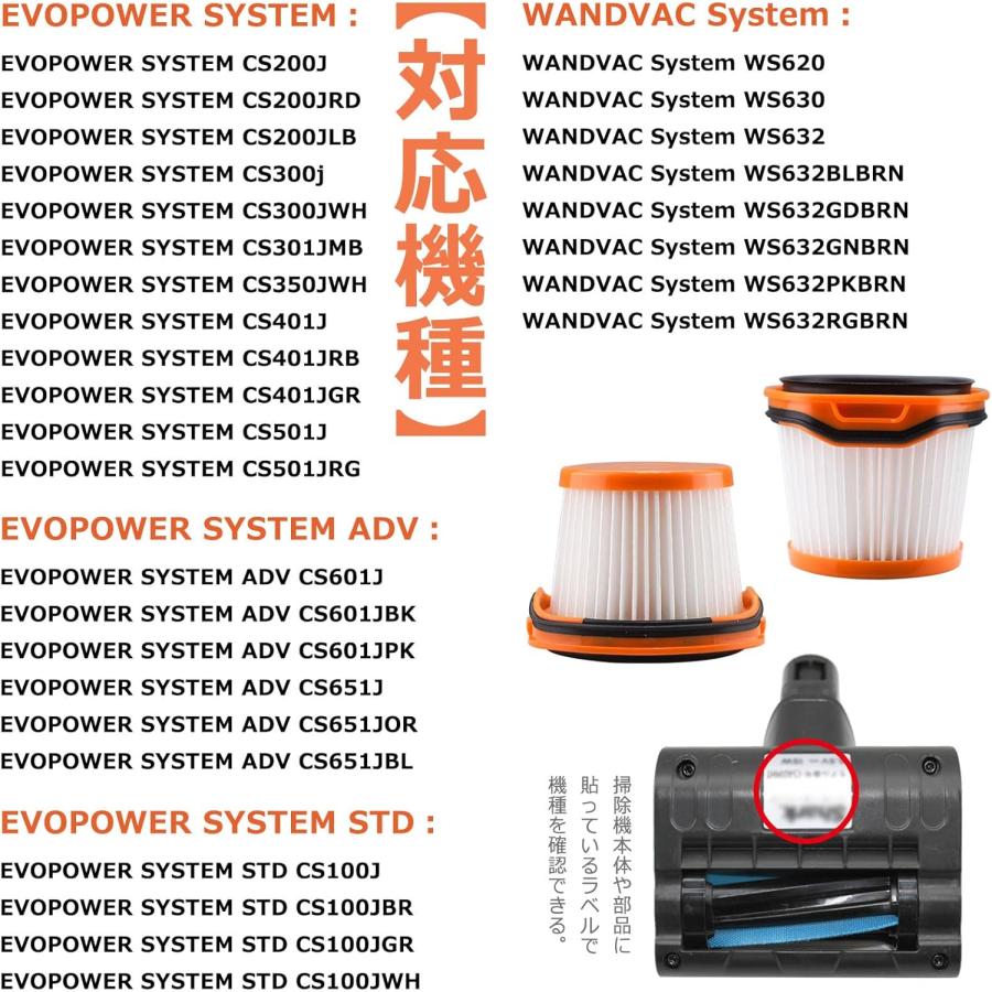 シャーク 掃除機 XFFWV360J 用 フィルター CS401J CS651J CS200J