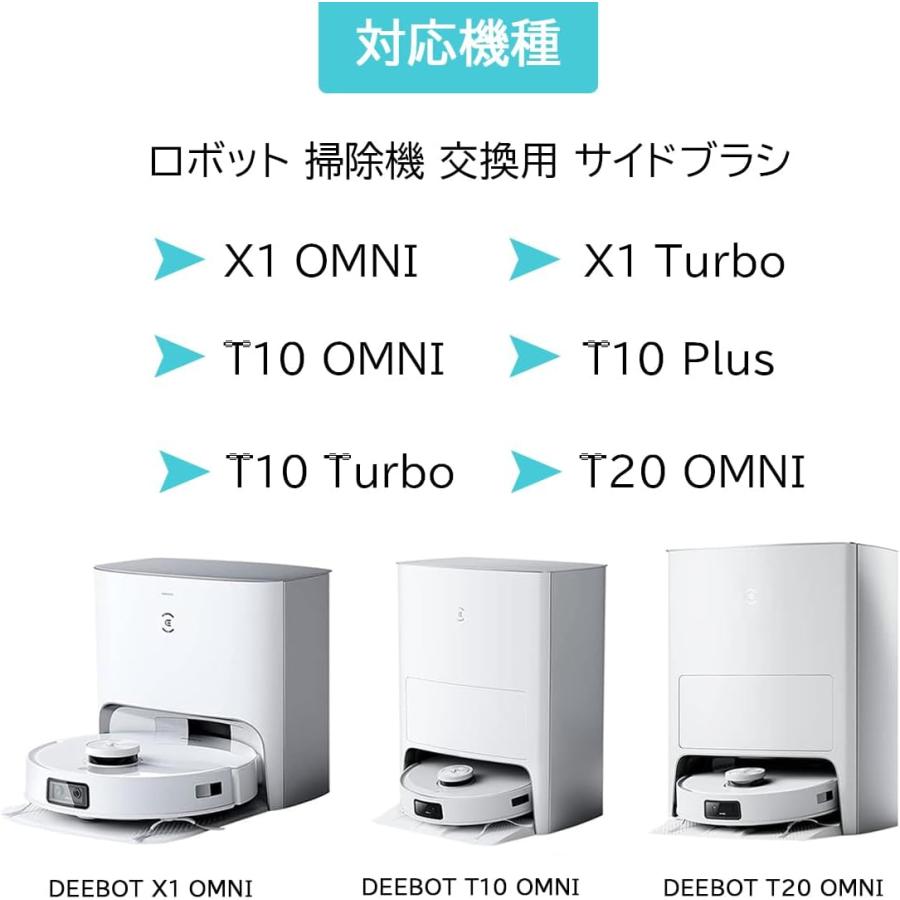 サイドバラシ 消耗品 DEEBOT X1 TURBO OMNI PLUS ロボット掃除機 消耗 