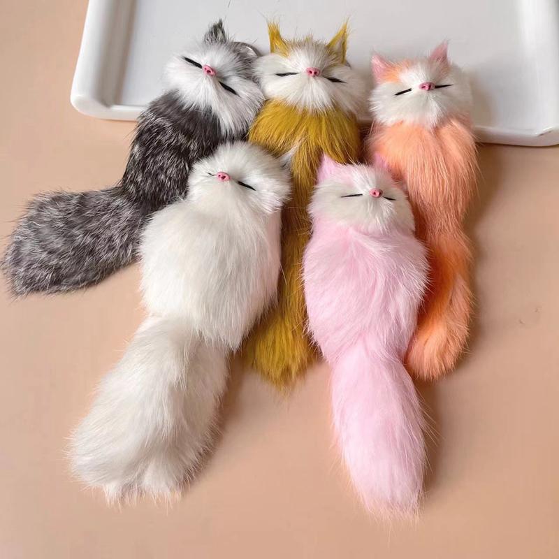 フォックス 狐 fox ポンポン ファーチャーム バッグチャーム 