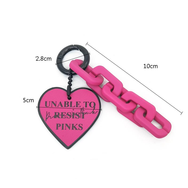 バッグチャーム タッセル ハートロック キーホルダー おしゃれ