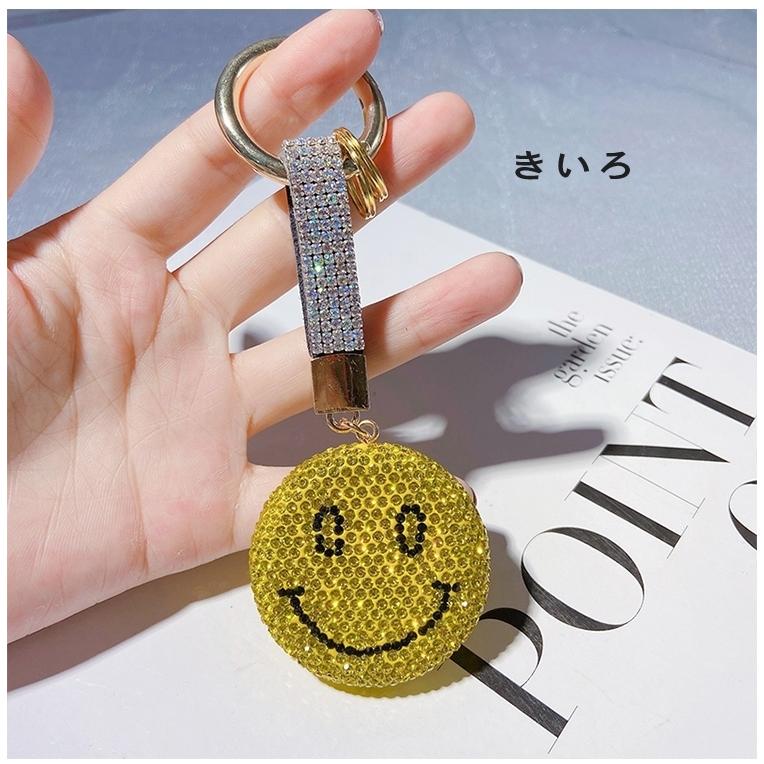 ニコちゃんチャーム new スマイルマーク キーホルダー おしゃれ