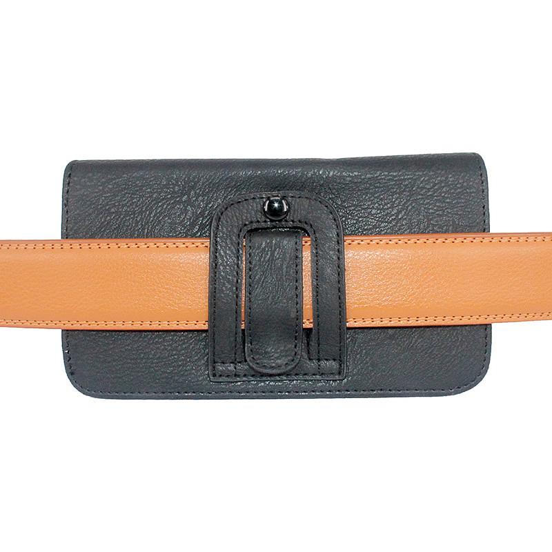 前ポケット付ベルトポーチ・横型 分厚い革でカッチリと作ったメンズ向けのベルトポーチ / 革鞄の