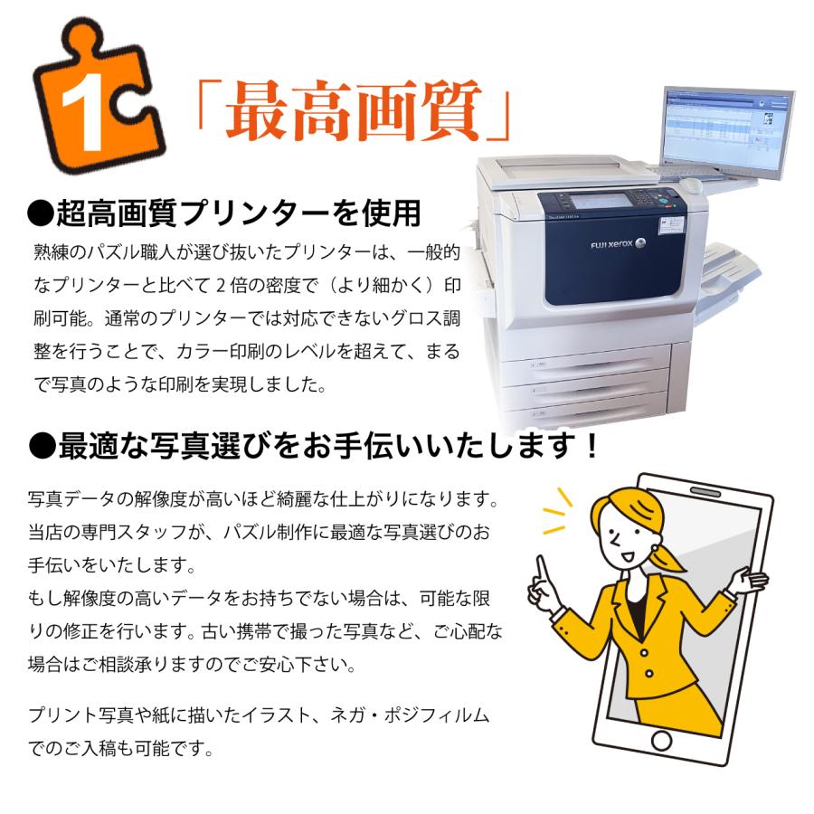 写真がジグソーパズルに オリジナル モザイクアート パズル プレゼント 609ピース(500ピース相当) 木製フレーム付き_16