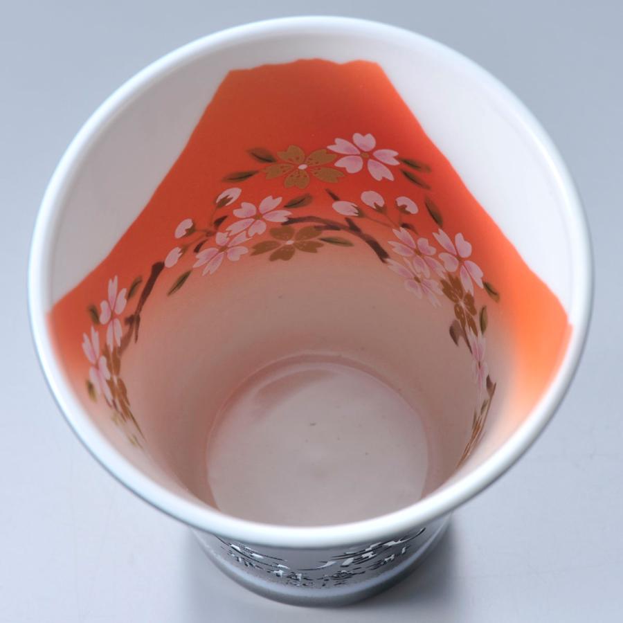 おまとめ　有田焼 名入れ ギフト SXX 有田焼 赤富士 陶器 フリーカップ 単品 木箱入り