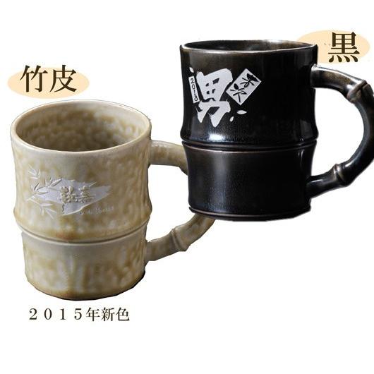 名入れ ペアギフト SXX 有田焼 竹 マグカップ 2点セット 木箱入り : 名