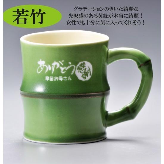 名入れ ギフト SXX 有田焼 開運竹マグカップ 単品 木箱入り : 名入れの