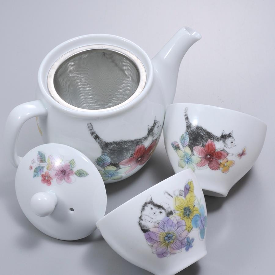 在庫限り】名入れ ギフト SXX ペア茶器セット 日本製 手書き風花 在庫限り】名入れ ギフト SXX ペア茶器セット 日本製 手書き風花