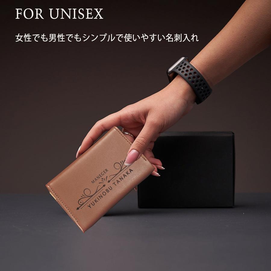 名入れ ギフト LXX 名刺入れ 牛革 スムースレザー カードケース : 名