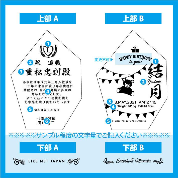 名入れ ギフト SXX インテリア雑貨 変形六角クリスタル 高級盾 : 名