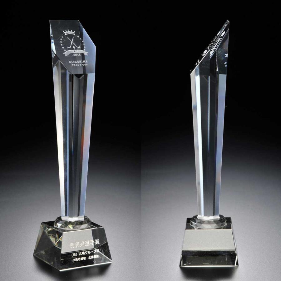 名入れ ギフト SXX インテリア雑貨 クリスタル六角トールトロフィー 布