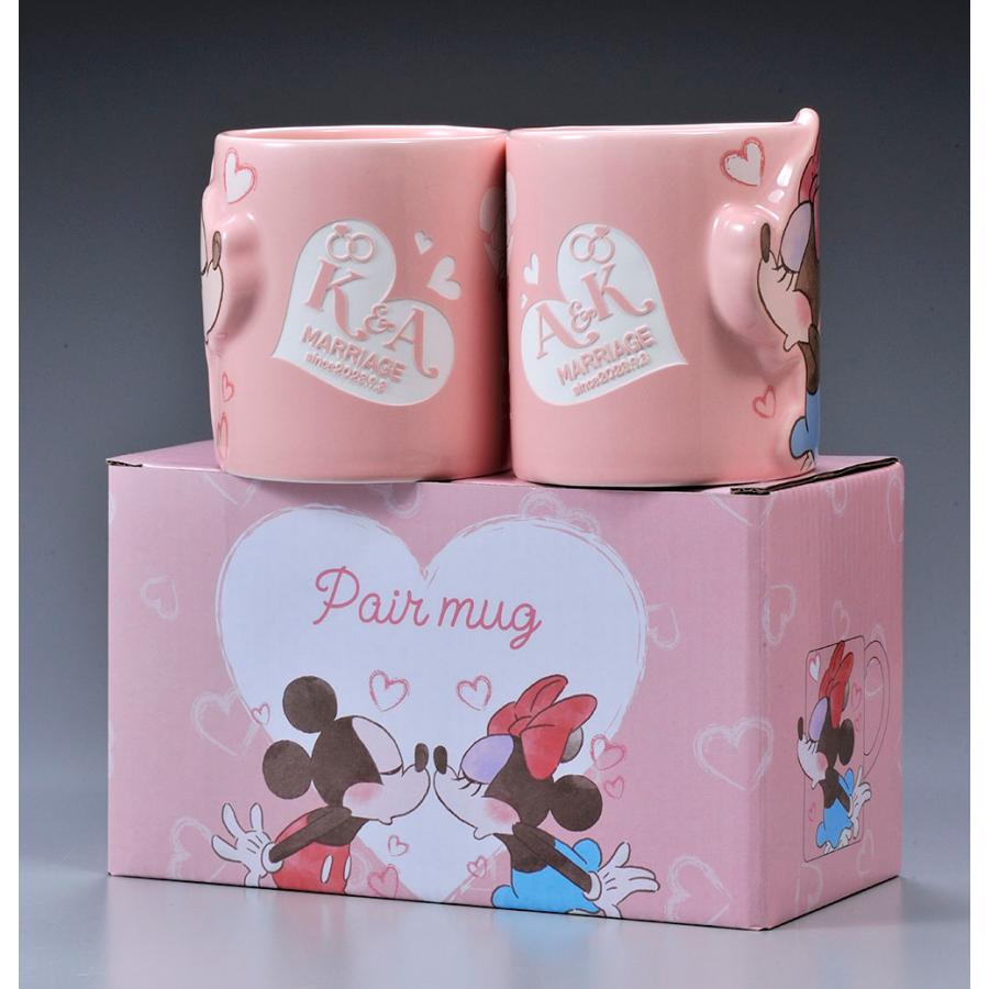 Disney（ディズニー） 名入れ ペア マグカップ ミニーマウス ミッキー